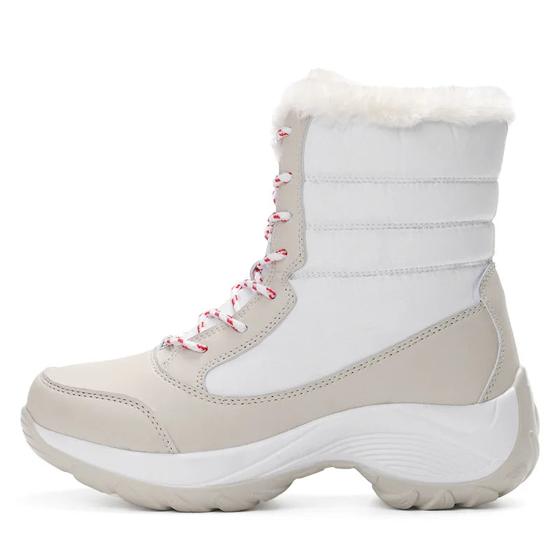 Women’s Waterproof Ankle Snow Boots with Fur Lining