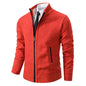 Men's Fleece Zipper Cardigan Casual Sports Coat