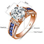 2ct Moissanite Diamond Ring for Women in Sterling Silver