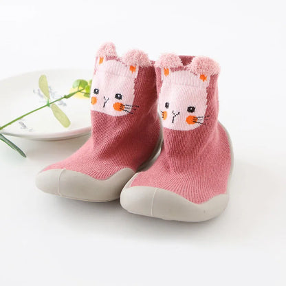 Baby Toddler First Walkers Soft Rubber Shoes