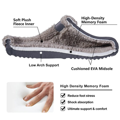 Litfun Winter Plush Furry Clogs Slippers for Women