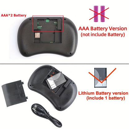 Wireless Air Mouse with Touchpad Keyboard