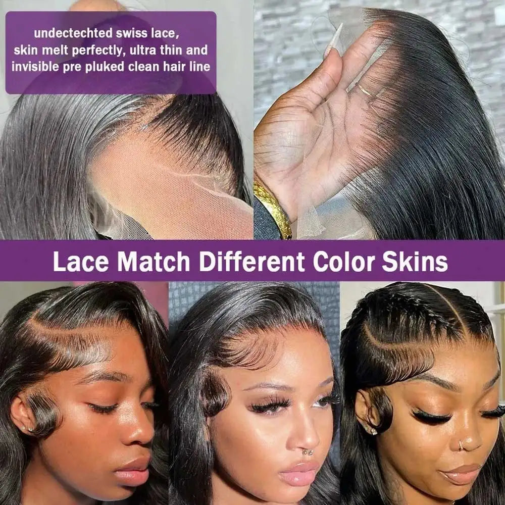 Body Wave Human Hair Glueless Wig 40 42 Inch