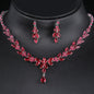 Emmaya Jewelry Set for Women Cubic Zirconia Earrings and Necklace