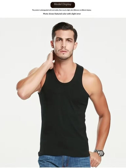 Men's Cotton Sports Skinny Vest Sleeveless Top