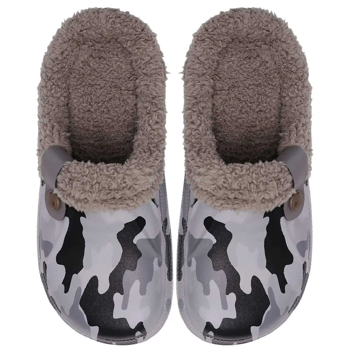 Litfun Winter Plush Furry Clogs Slippers for Women