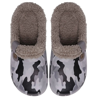Litfun Winter Plush Furry Clogs Slippers for Women