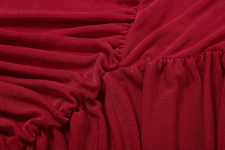 Maxi Dress Women Turtleneck Full Sleeve Backless