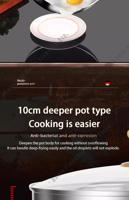 28cm Stainless Steel Non-Stick Frying Pan