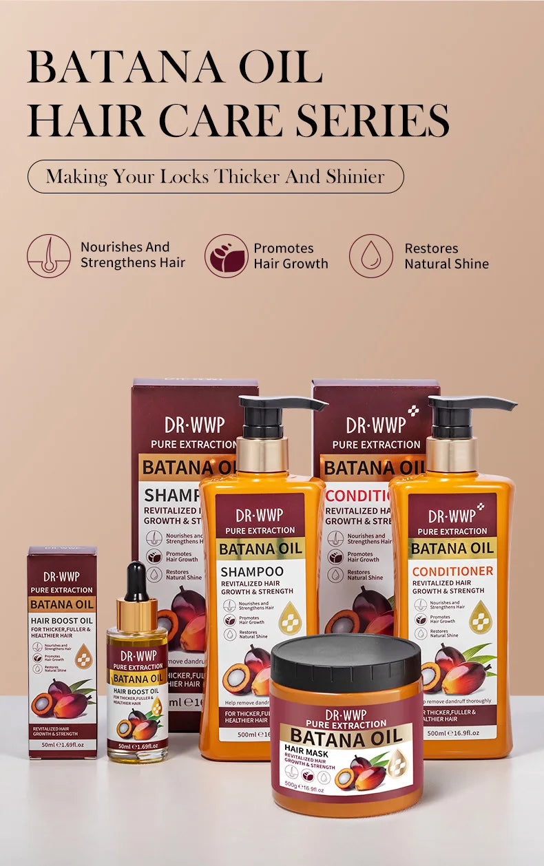 Batana Oil Shampoo & Conditioner Set (500ml)