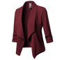 Black PU Leather Bodycon Blouse for Women