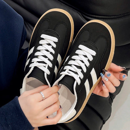 Women Lace-Up Casual Sneakers Breathable Tennis Shoes