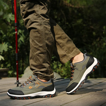 Men's Leather Casual Sneakers for Tennis and Walking