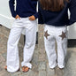 Women's Vintage Star Pattern Loose Denim Jeans
