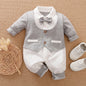 Cotton Long Sleeved Baby Jumpsuit for Boys and Girls