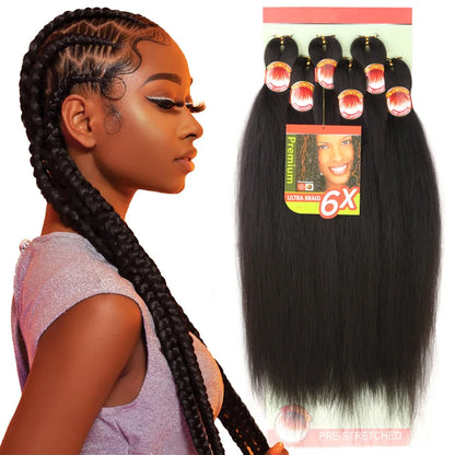 26 Inch Pre Stretched Blonde Ombre Braiding Hair
