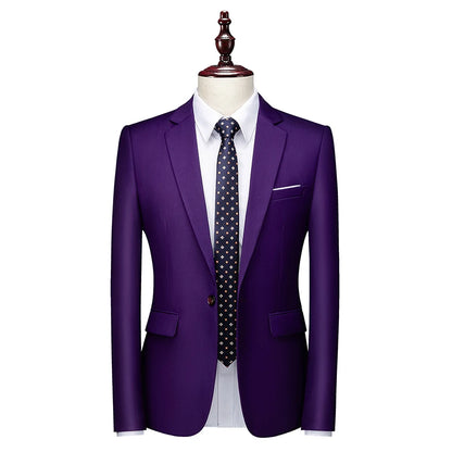 Bright Green Men's Blazer, Polyester Slim Fit Jacket