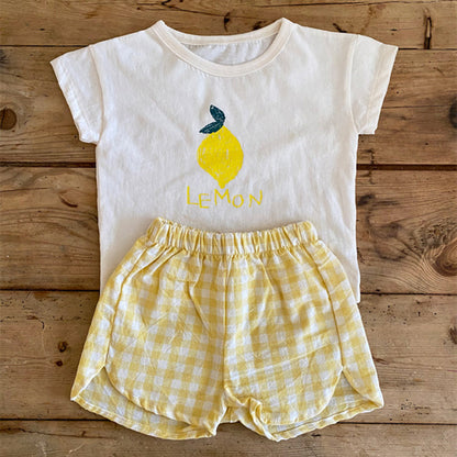 Cotton Toddler Summer Pajamas Set for Kids