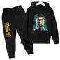 Ronaldo CR7 Print Hoodie and Pants Set for Children