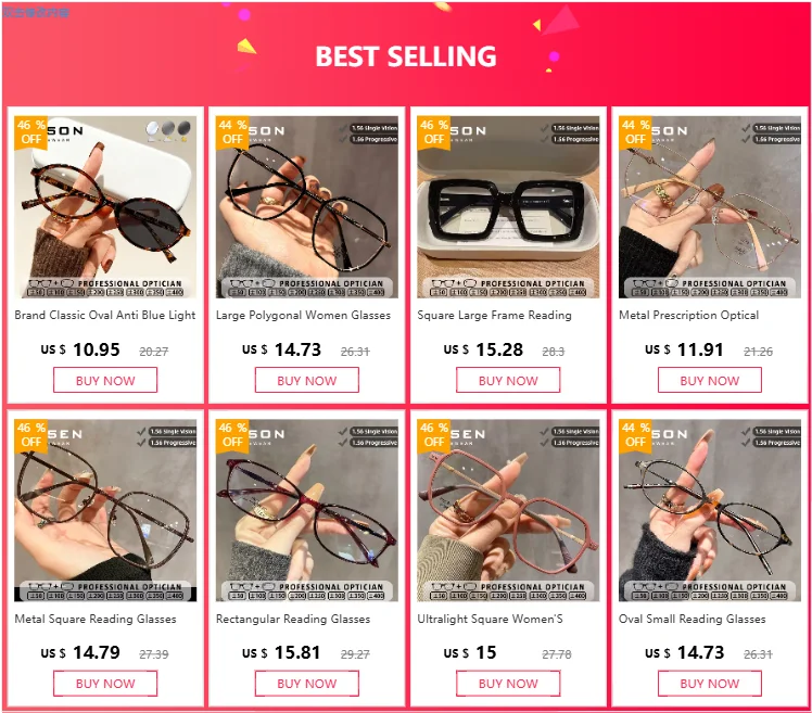 Trendy Square Large Frame Reading Glasses for Women