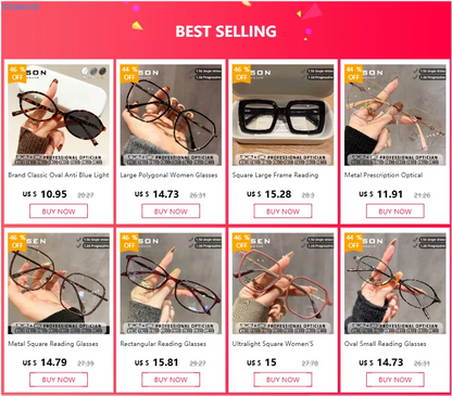 Trendy Square Large Frame Reading Glasses for Women