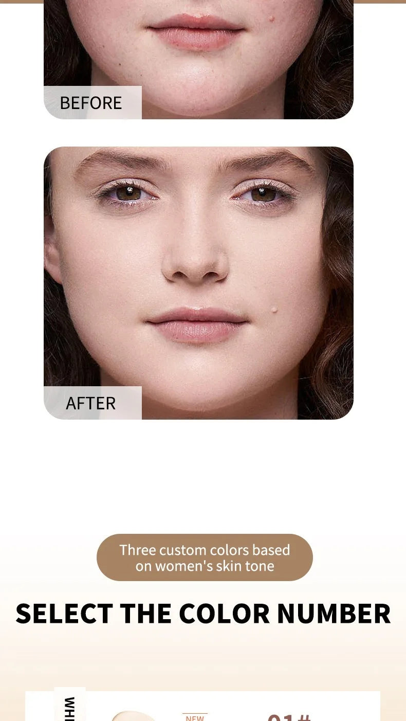 Color Changing Foundation Concealer Long Lasting Moisturizing