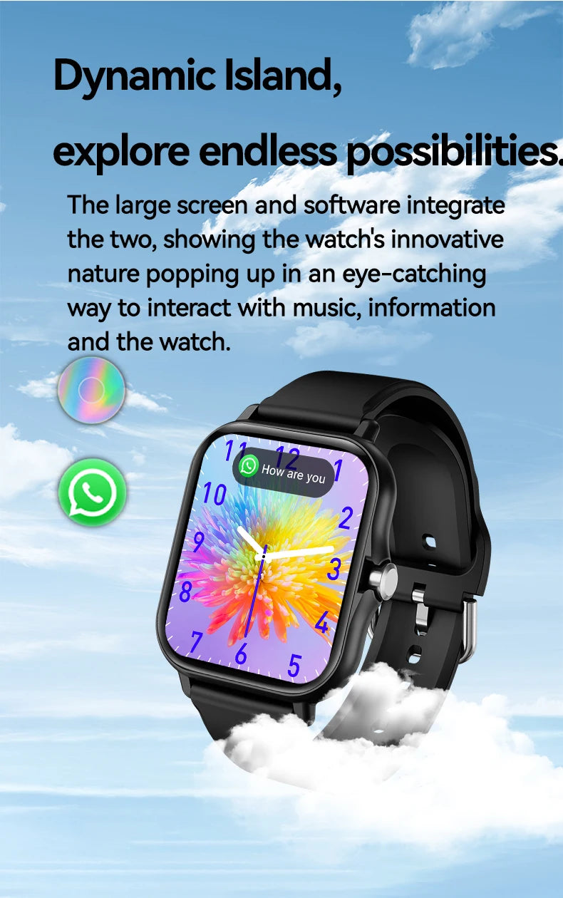 LAXASFIT Smart Watch Full Touch Sports Fitness Watch