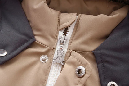 Children's Waterproof Hooded Ski Suit Jumpsuit