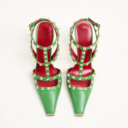 Summer High-Heeled Rivet Women's Sandals