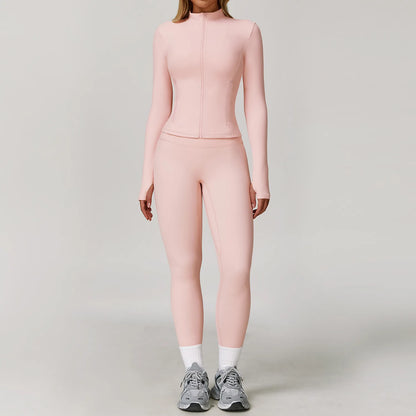 Yoga Suit Sports Set for Women Long Sleeve Athletic Wear