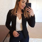 Thin White Blazer for Women Office Style