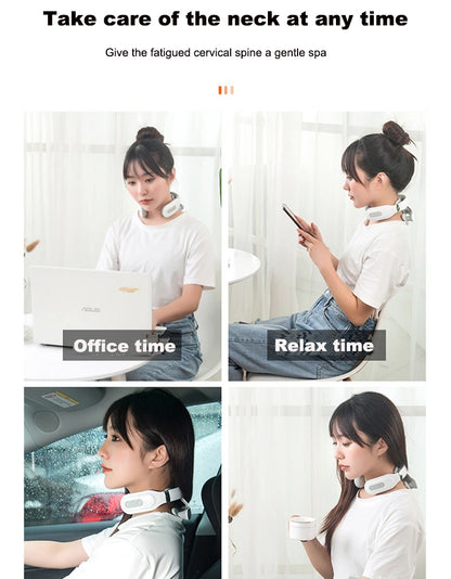 Heated Vibrating Neck Massage Pillow
