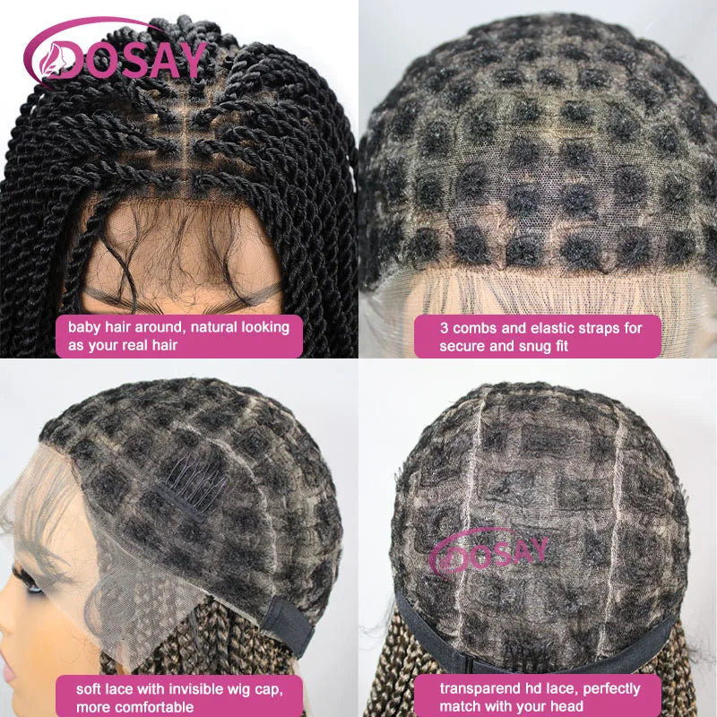Twist Braided Lace Front Wig Synthetic Full Lace Wig