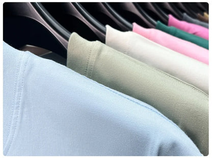 Cotton Men's Short Sleeve T-Shirt Casual Round Neck