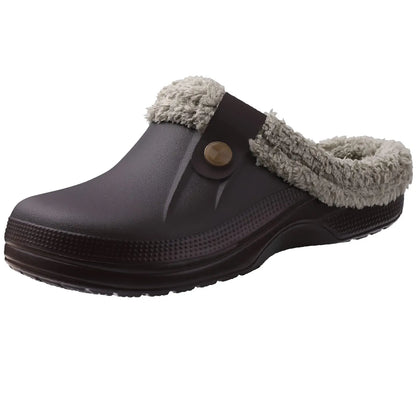 Litfun Winter Plush Furry Clogs Slippers for Women