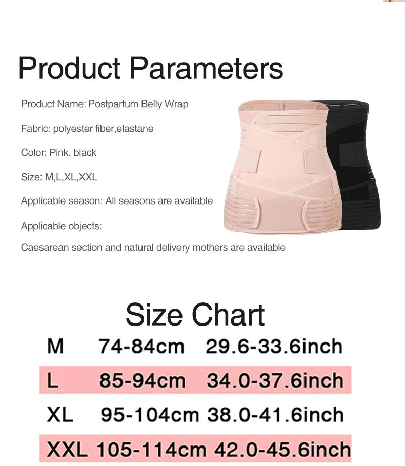 3in1 Postpartum Belly Band for Women