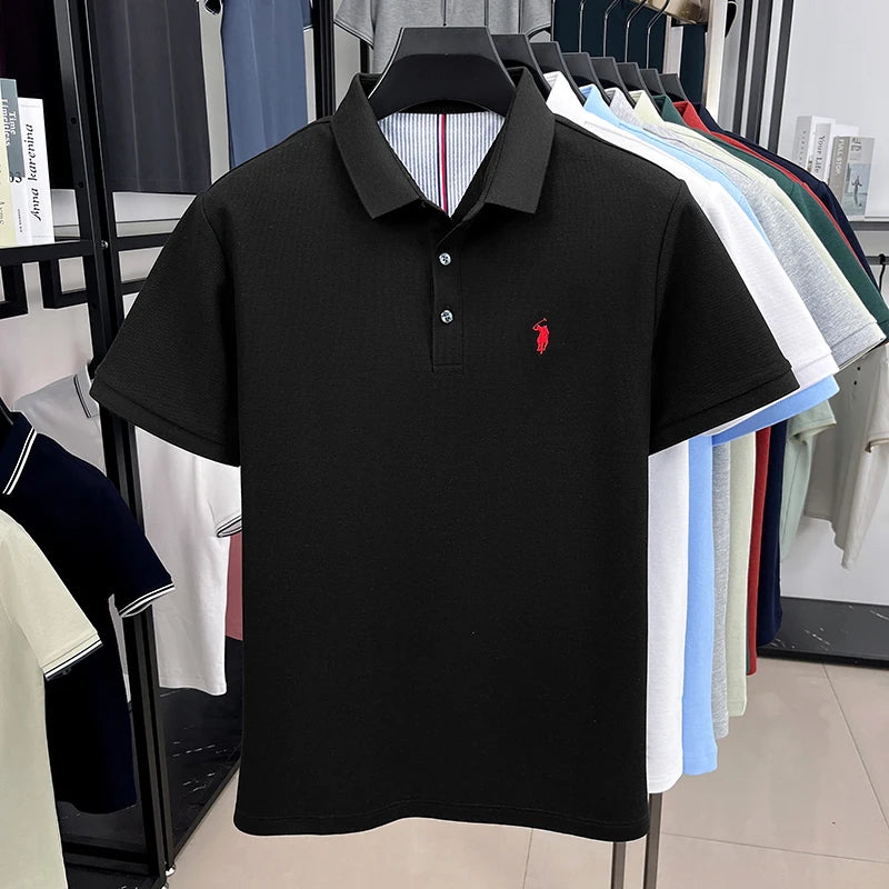 Cotton Short Sleeved Men's Polo Shirt Casual T-Shirt