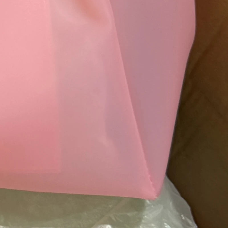 Women Jelly Bag TPU Transparent Tote Shoulder Bag Pink