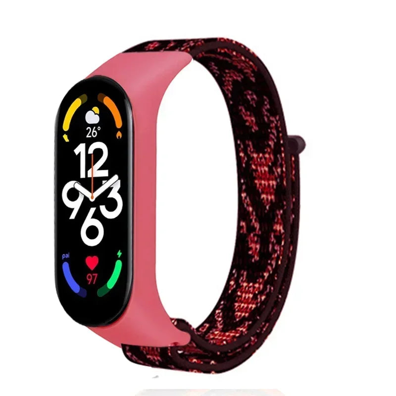 Nylon Adjustable Watchband for Xiaomi Mi Band 3 4 5 6 7