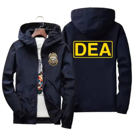 Men's Casual Printed Windbreaker Coat