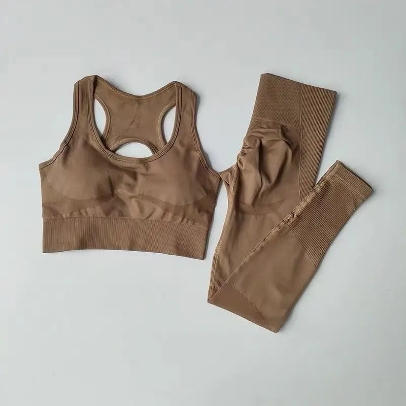 Women's 2PCS Sports Bra and Leggings Set for Yoga