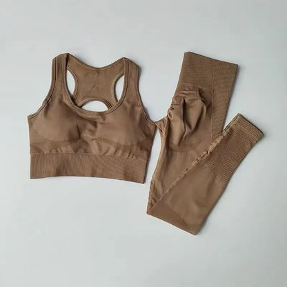Women's 2PCS Sports Bra and Leggings Set for Yoga