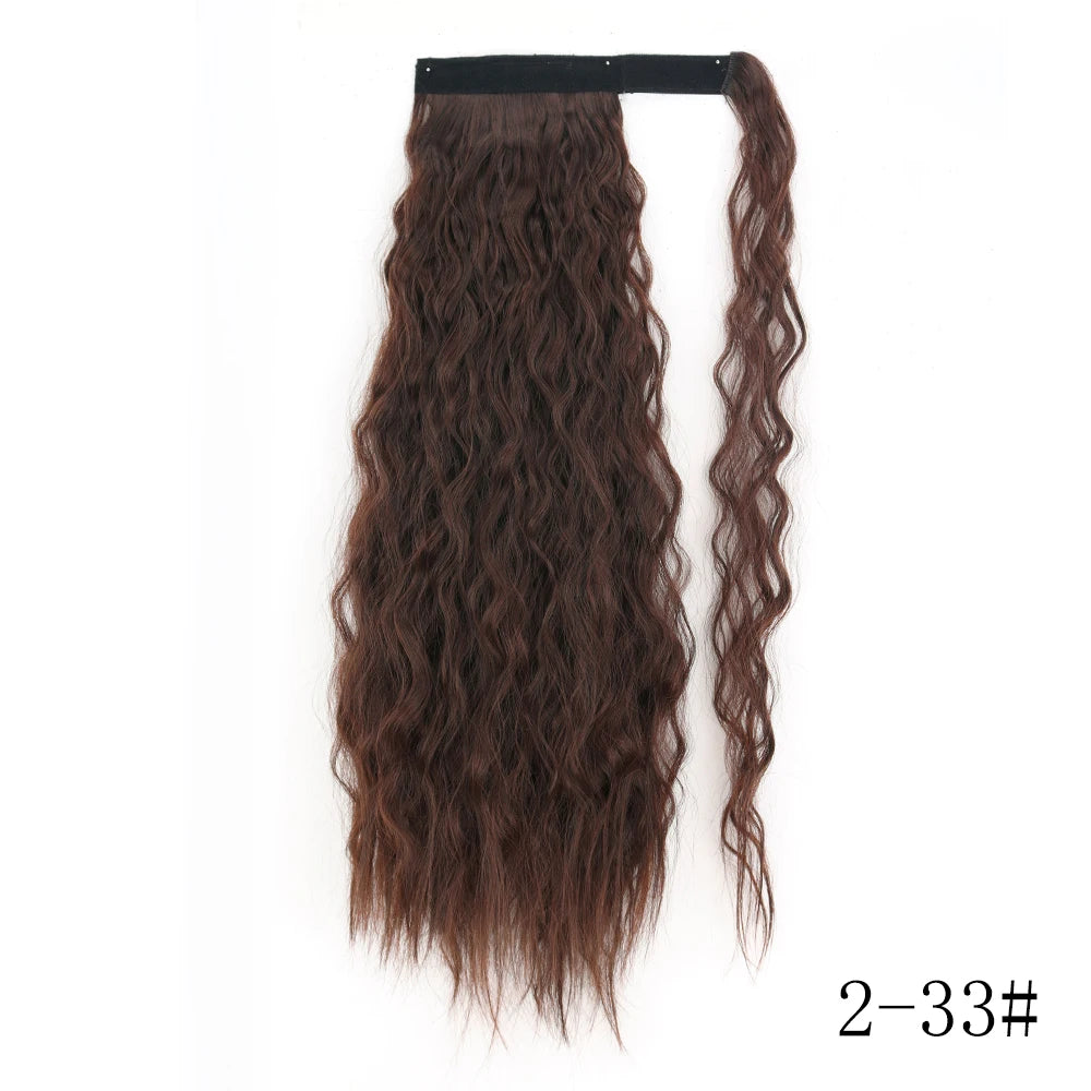 Long Straight Clip-in Ponytail Hair Extension Black