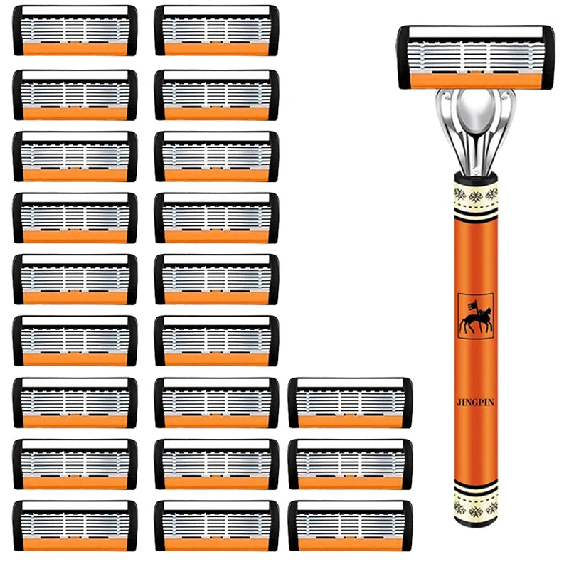 Men's 6-Layer Safety Razor Set
