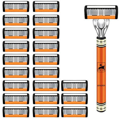 Men's 6-Layer Safety Razor Set