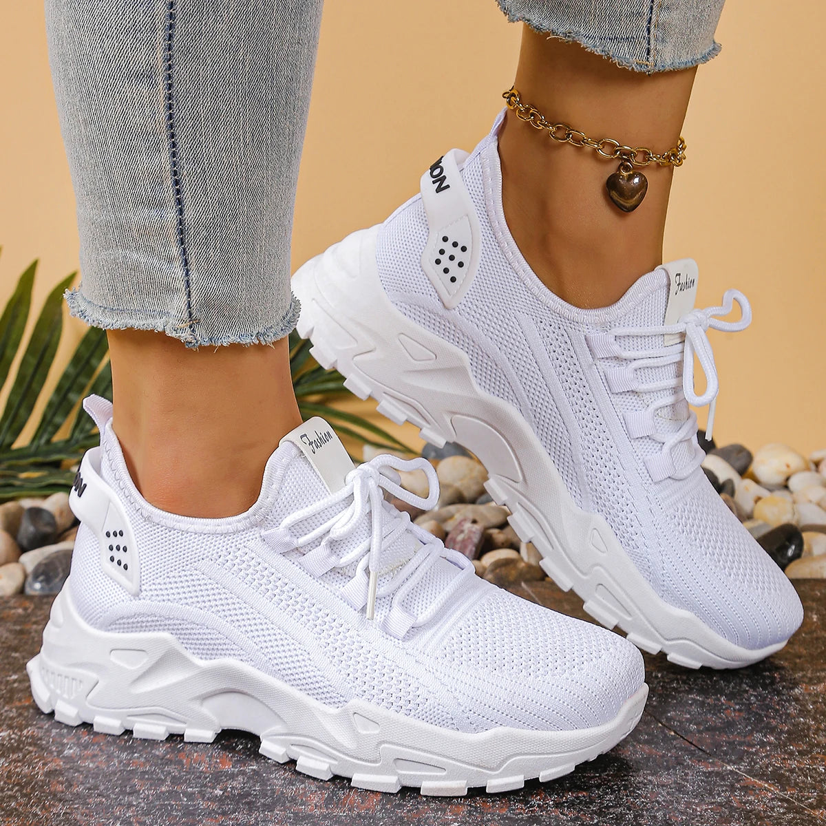 Women's Breathable Single-Mesh Sports Shoes