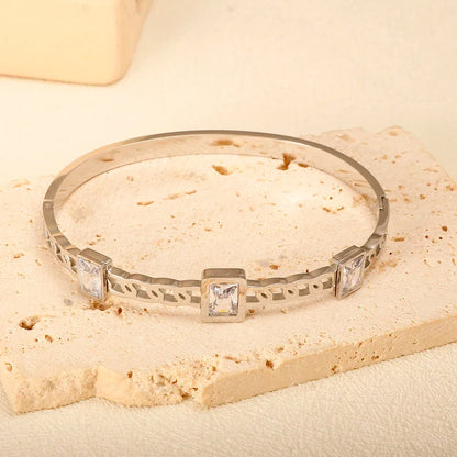 Classic Gold Plated Stainless Steel Cuff Bracelet