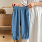Summer Thin Solid Color Anti Mosquito Pants for Kids