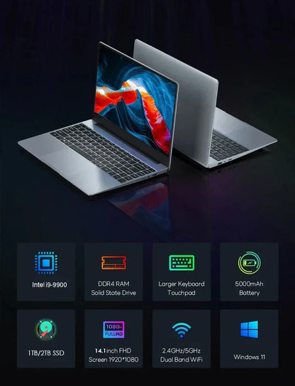 Leno 14.1 Inch Intel Core i9 Gaming Laptop 32GB 2TB
