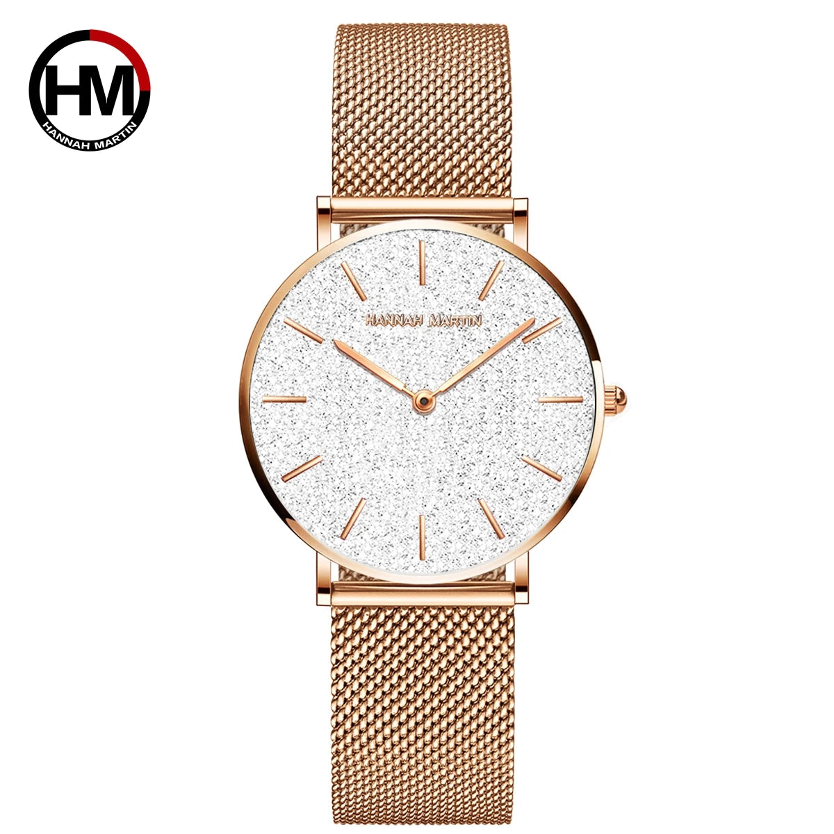 Hannah Martin Women 36mm Rose Gold Quartz Watch